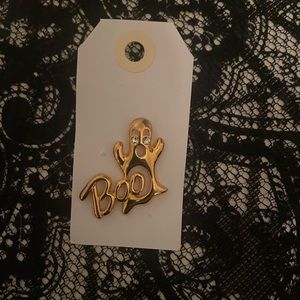 Vintage gold ghost pin